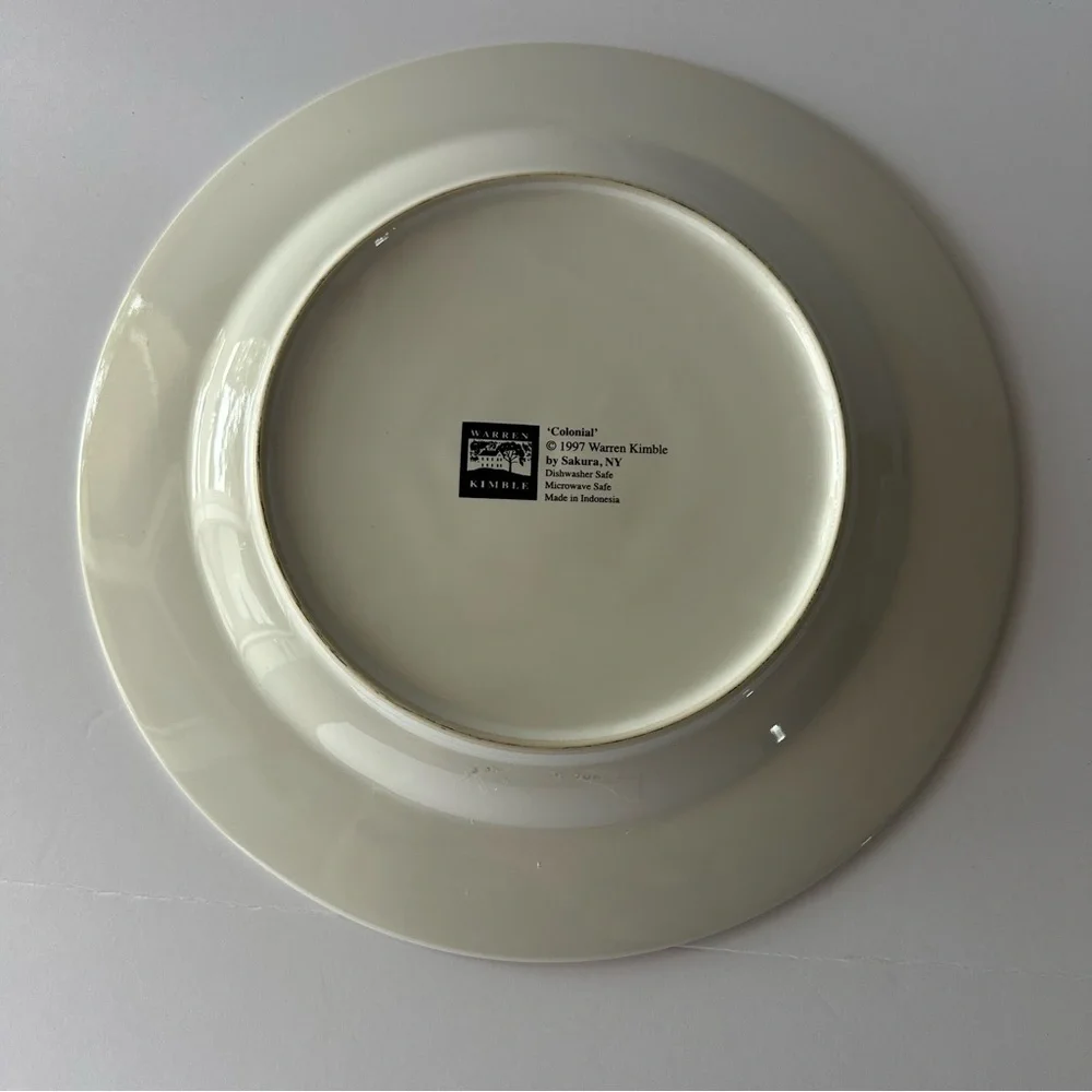 Colonial Warren Kimble Sacura Flag/Stars Striped Dinner Plate Replacement